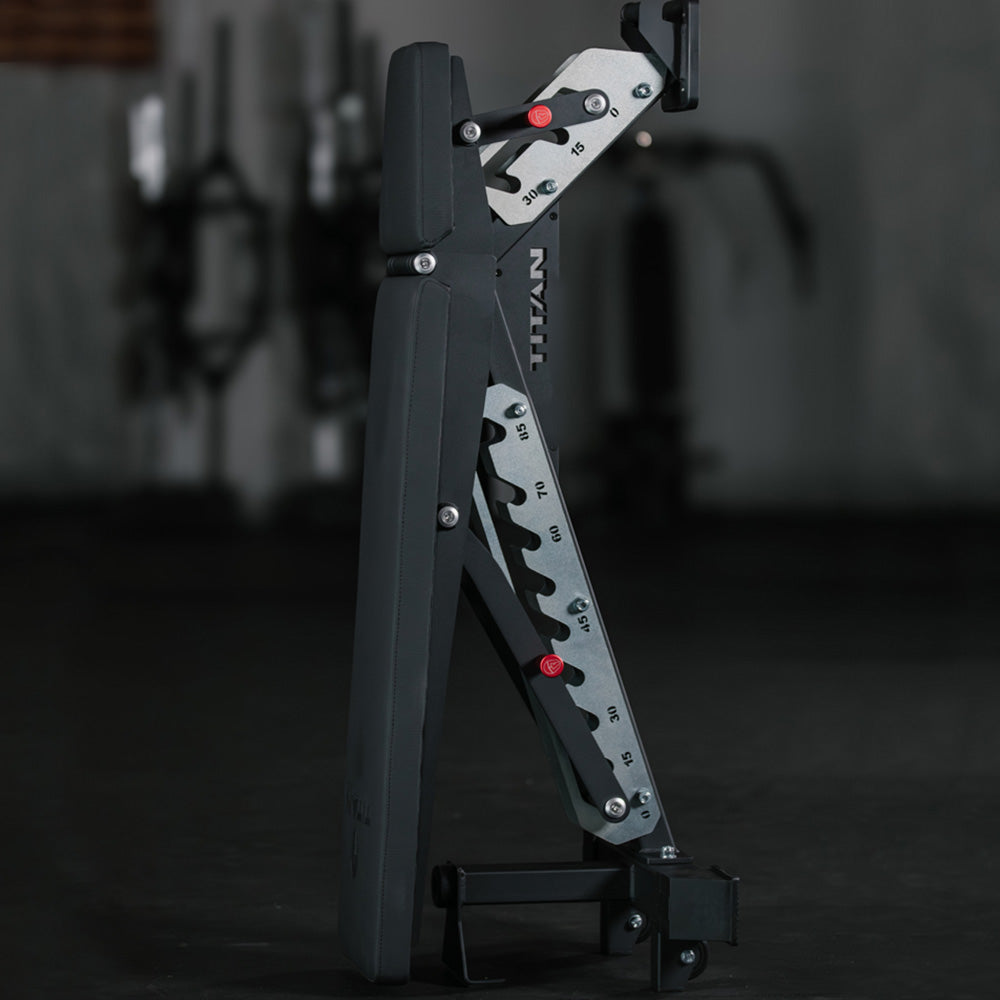Dynamic Titan Stand Up Bench folded side view