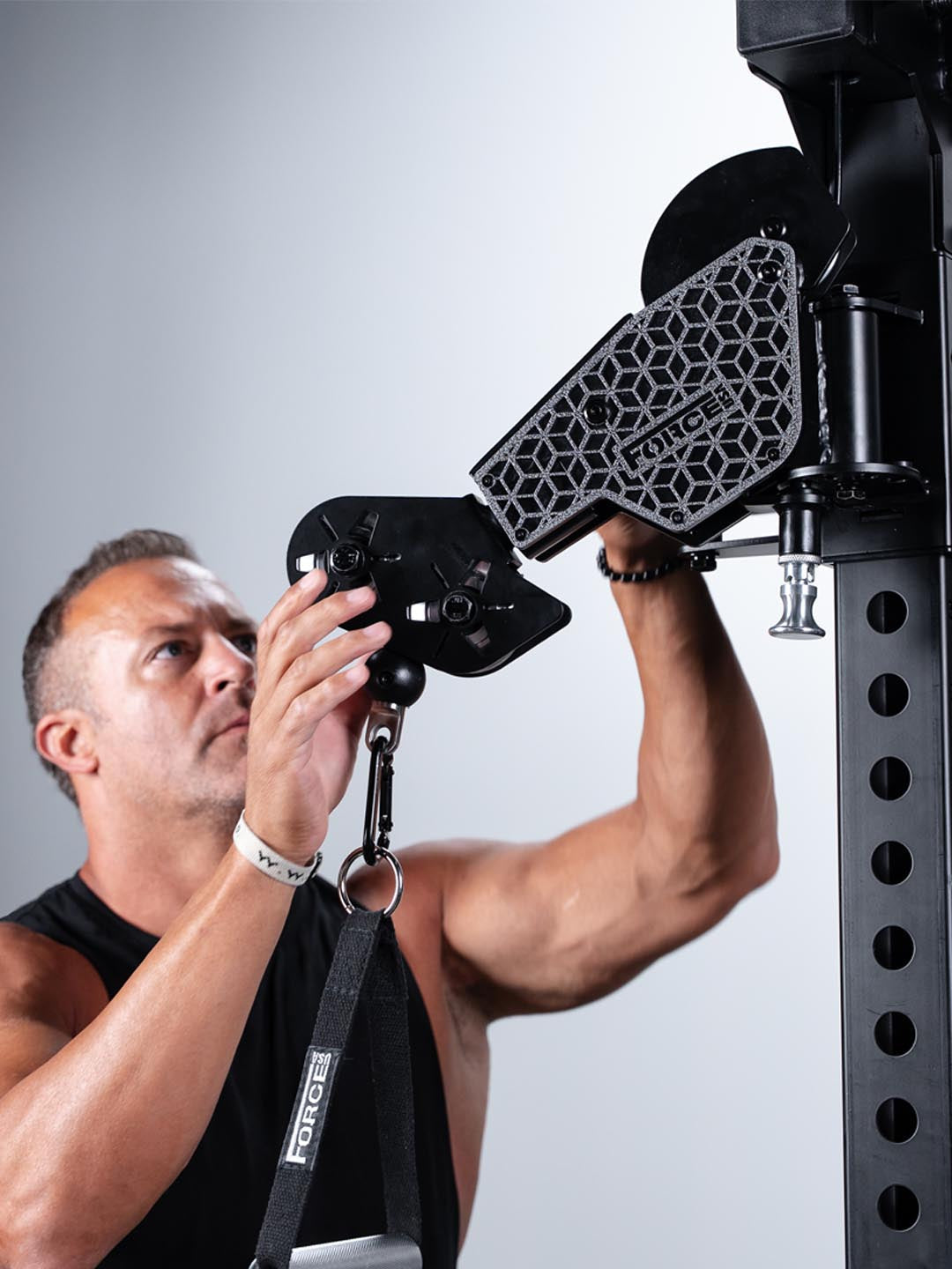 Force USA C20 All-In-One Trainer — Freestyle pulley arm detail