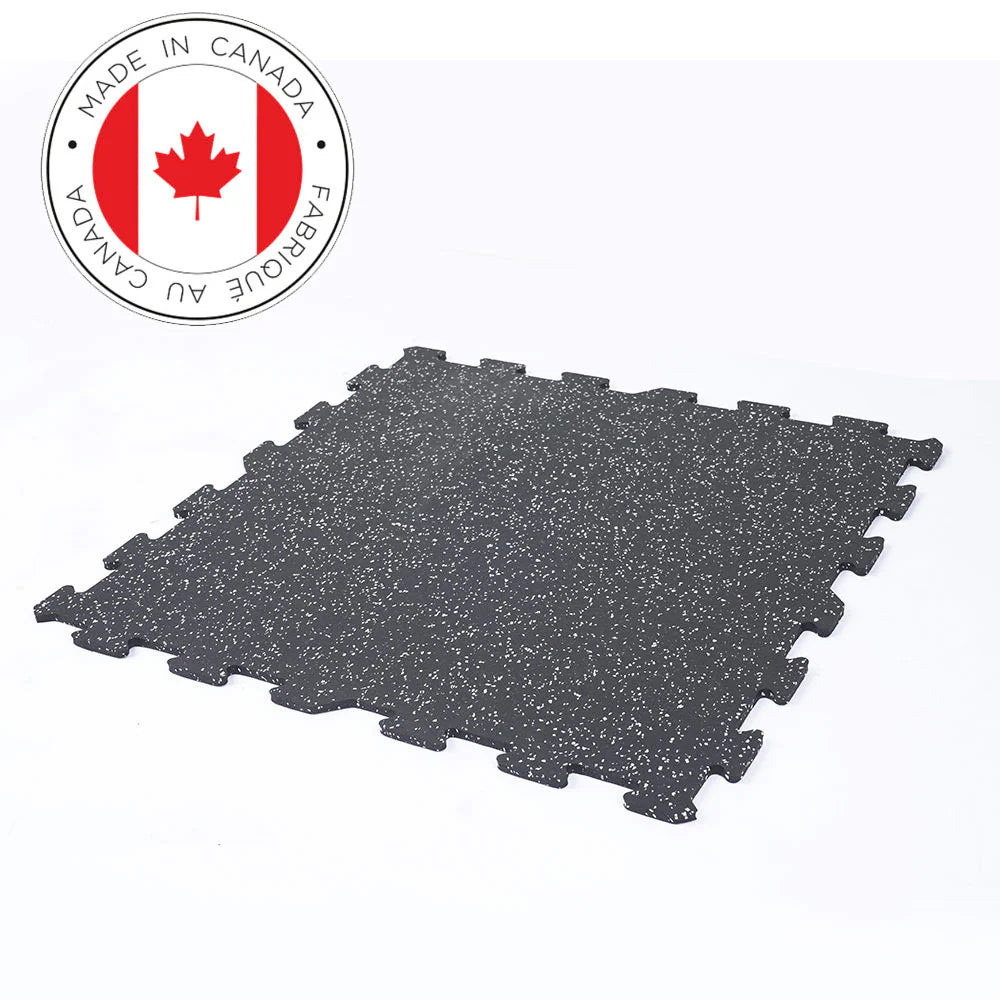 Gronk Fitness 2x2 8MM Center Interlocking Tiles 10% Grey G&G Fitness Equipment Variant(s) - Color gray_flooring_2