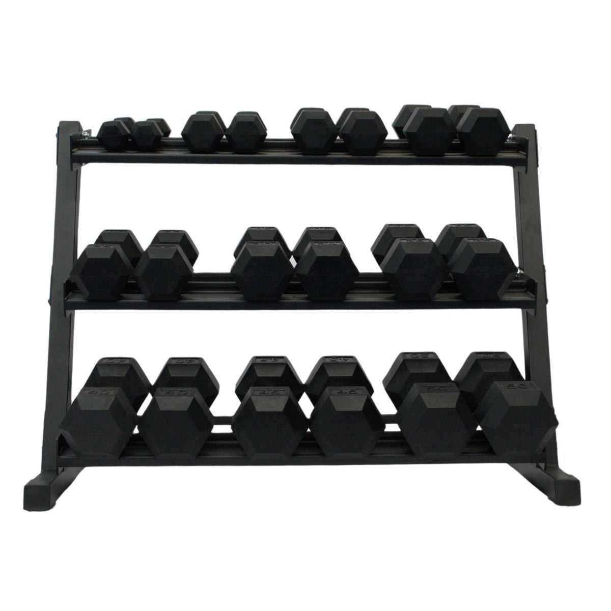 Gronk Fitness 3-Tier Dumbbell Storage Rack Gronk Fitness Products Dumbell racks, power block stand, plate and bar storage, kettlebell racks, ball racks gronkfitness_3-tier-dumbbell-storage-rack_view-4_37c2226f-b5dc-4ee6-90db-fcef5c0661e0