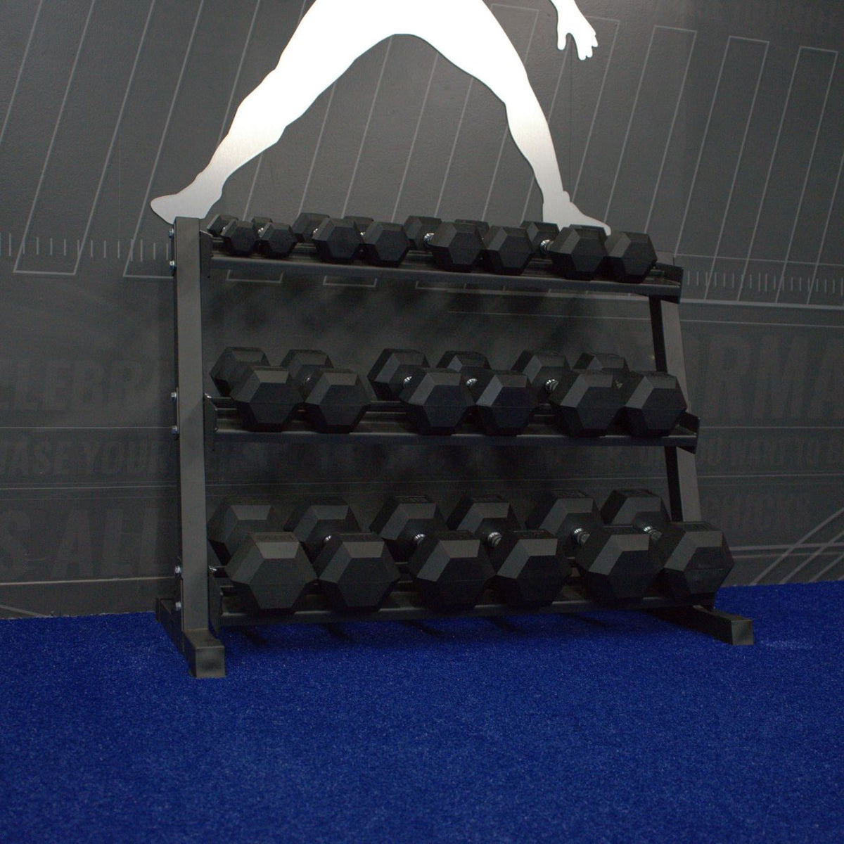 Gronk Fitness 3-Tier Dumbbell Storage Rack Gronk Fitness Products Dumbell racks, power block stand, plate and bar storage, kettlebell racks, ball racks gronkfitness_3-tier-dumbbell-storage-rack_view-6_9783bc5b-5c58-4894-b5a5-3b66306b8d0b