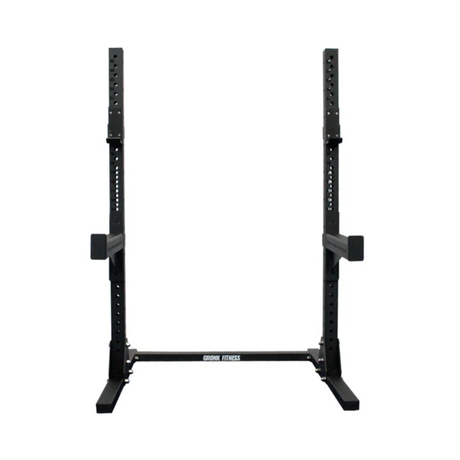 Gronk Fitness Squat Stand front view with J-Hooks
