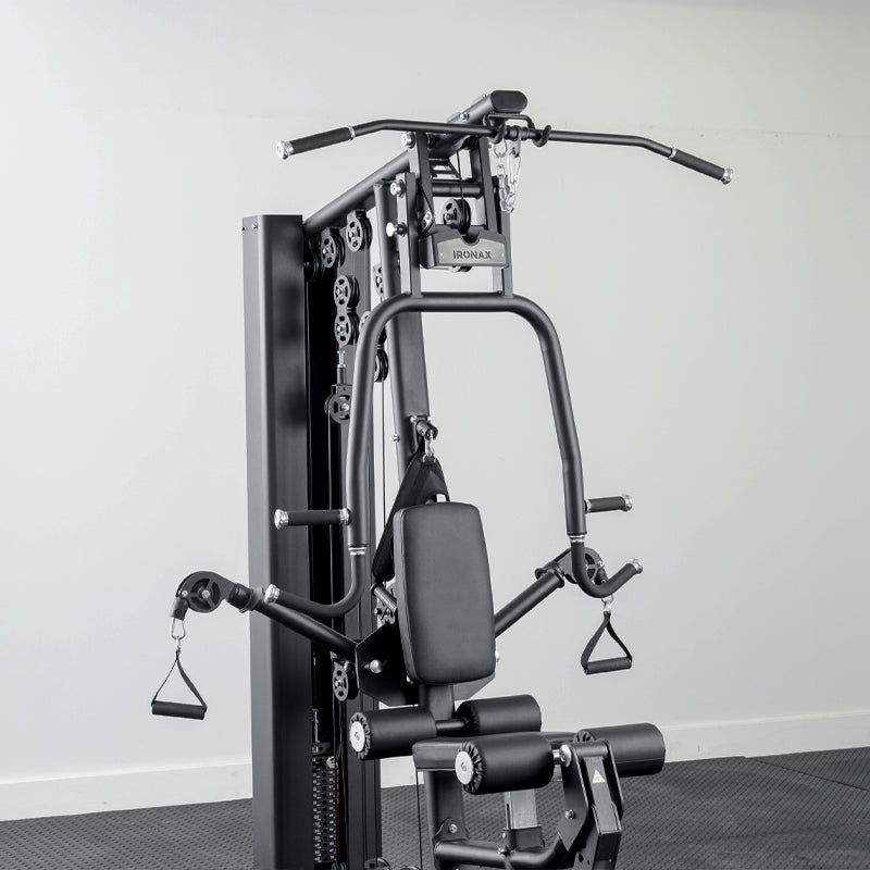 Ironax XHG Home Gym w/ 200lb Stack Ironax Home Gym, Large; additional functionality. More than 5 functions. Subject to interpretation homegym11
