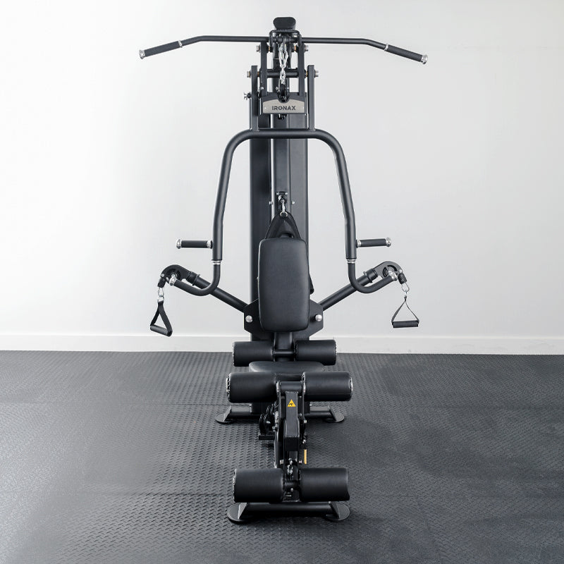 Ironax XHG Home Gym w/ 200lb Stack Ironax Home Gym, Large; additional functionality. More than 5 functions. Subject to interpretation homegym14