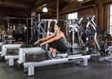 Waterrower M1 HiRise Rowing Machine Silver WaterRower Rowers, Cross-Row image_5c83be16-97bd-4c2b-8d3c-36ddec8129cf