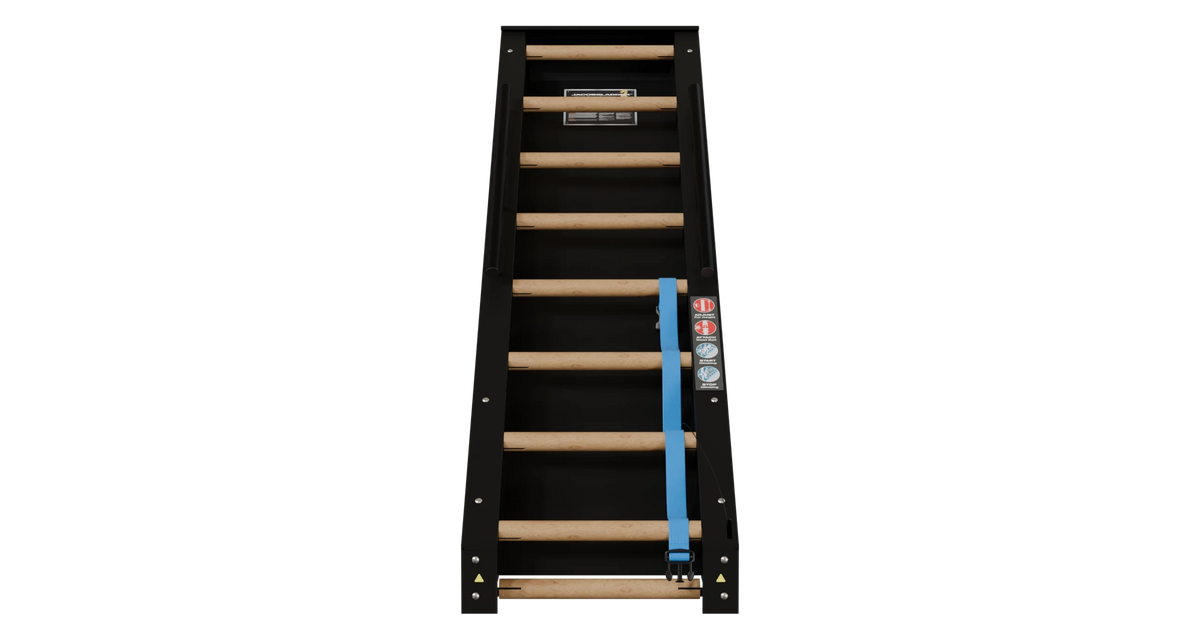 Jacobs Ladder 2 front view with wooden rungs