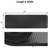 XM Yoga Mat 72 in Padded Black - Final Stock XM Fitness Mats; padded exercise and aerobic mats nbr_6_4630bc5e-0b22-42ad-8da2-1a28dbe5ac9d