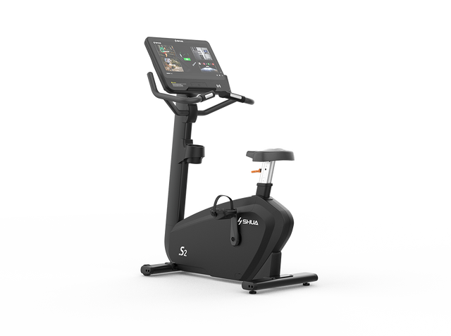 Shua B9100U Upright Bike, Touch, studio render 1 of 4