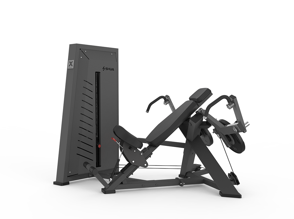 Shua G7702 Hybrid Pec Fly selectorized machine, studio render 1 of 2