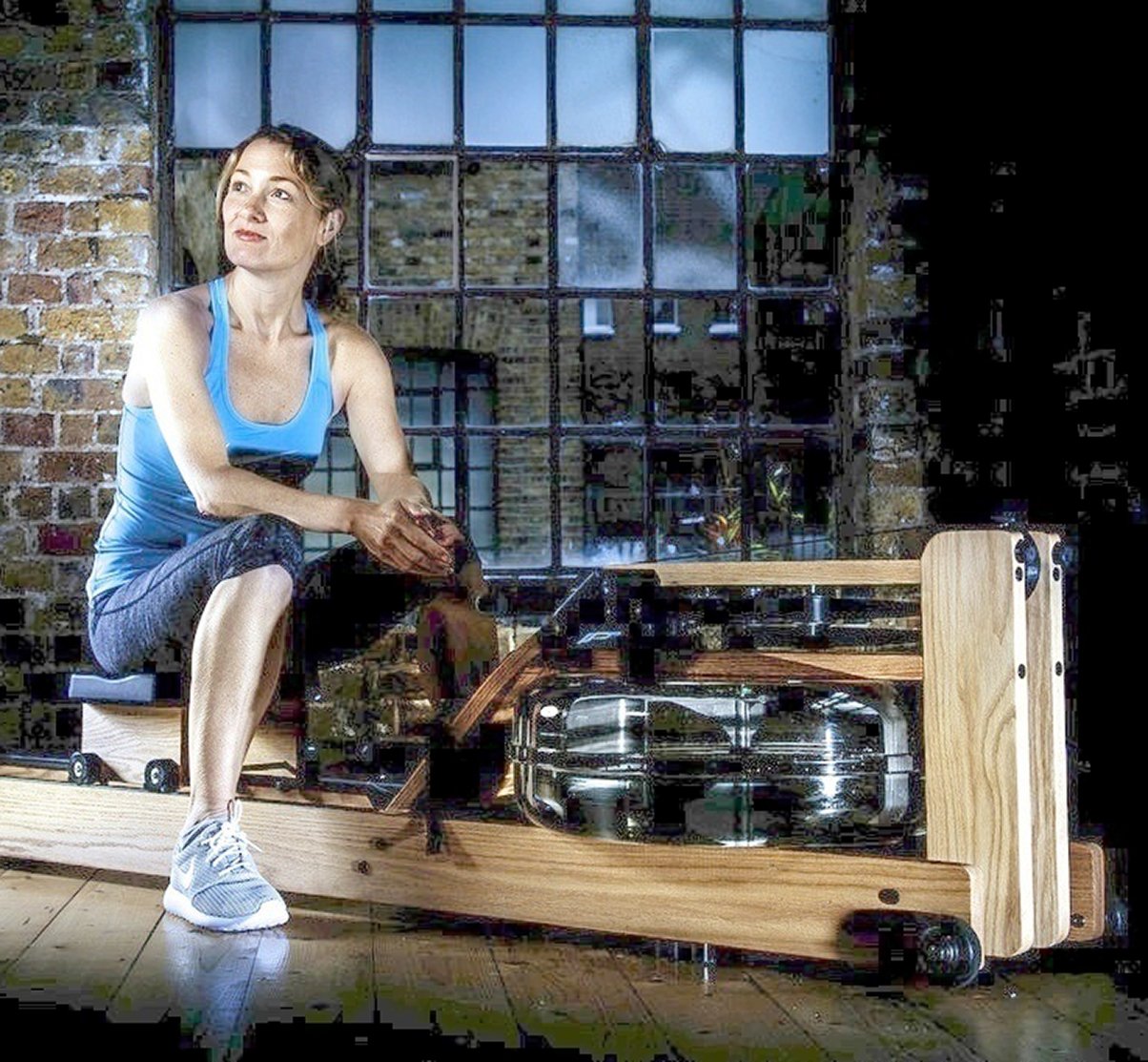 Waterrower Rowing Machine, Natural Ash w/ S4 Monitor - Final Stock WaterRower Rowers, Cross-Row waterrower_natural_in_home