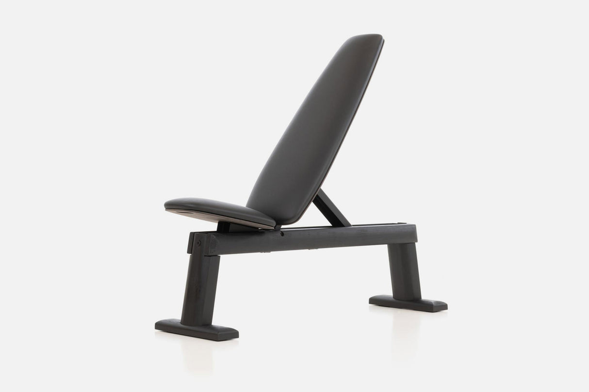 NOHRD Adjustable Solid Wood Weight Bench Shadow Black with Artificial Leather NOHrD Variant(s) Color weightbench-shadow-1-grey_2