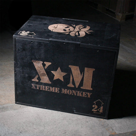 XM Wood Plyo Box Black XM Fitness Balance and stability; bosu, swiss, plyo-box 007