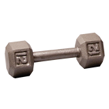 Body Solid Iron Hex Standard Dumbbell Gray Body Solid Variant(s) - LBWeight 12_lb