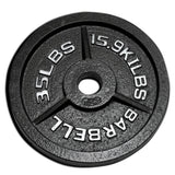 Cast Iron Olympic Plates G&G Fitness Equipment Variant(s) - LBWeight|Color 35_lb