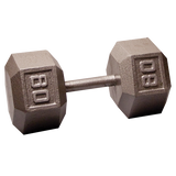 Body Solid Iron Hex Standard Dumbbell Gray Body Solid Variant(s) - LBWeight 80_lb