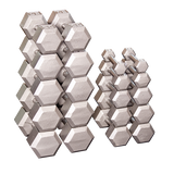Body Solid Iron Hex Standard Dumbbell Gray Body Solid Variant(s) - LBWeight Hex_Dumbbells