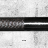 5 ft. Olympic Bar- Black Body Solid Lifting bars, weight bars, dumbbell handles OB60B-knurling-600px