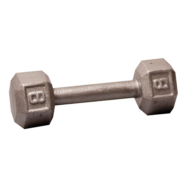 Body Solid Iron Hex Standard Dumbbell Gray Body Solid Variant(s) - LBWeight SDX08_HERO