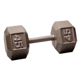 Body Solid Iron Hex Standard Dumbbell Gray Body Solid Variant(s) - LBWeight SDX45_HERO