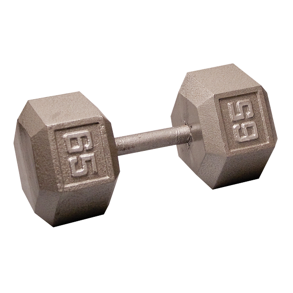Body Solid Iron Hex Standard Dumbbell Gray Body Solid Variant(s) - LBWeight SDX65_HERO