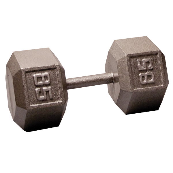 Body Solid Iron Hex Standard Dumbbell Gray Body Solid Variant(s) - LBWeight SDX85_HERO