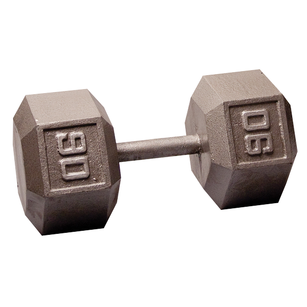 Body Solid Iron Hex Standard Dumbbell Gray Body Solid Variant(s) - LBWeight SDX90_HERO