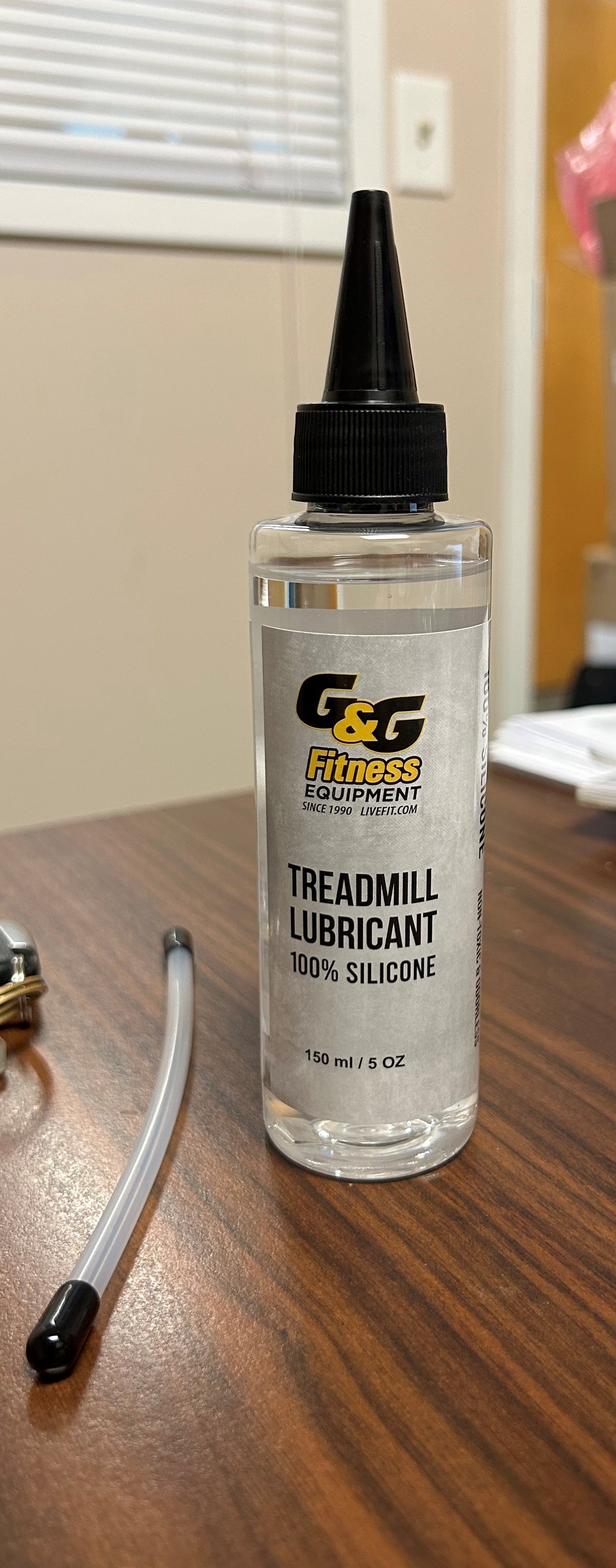Treadmill Lubricant, Silicone, 5oz Bottle G&G Fitness Equipment Miscellaneous, ice shaker, wipes, lube-n-walk, chalk SIL-5-3