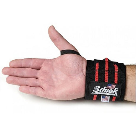 Schiek 12" Wrist Wraps - Black Schiek Wearables; gloves, elbow sleeves, knee sleeves, dip belts, vests, ankle/wrist weights Schiek_5328-500x500