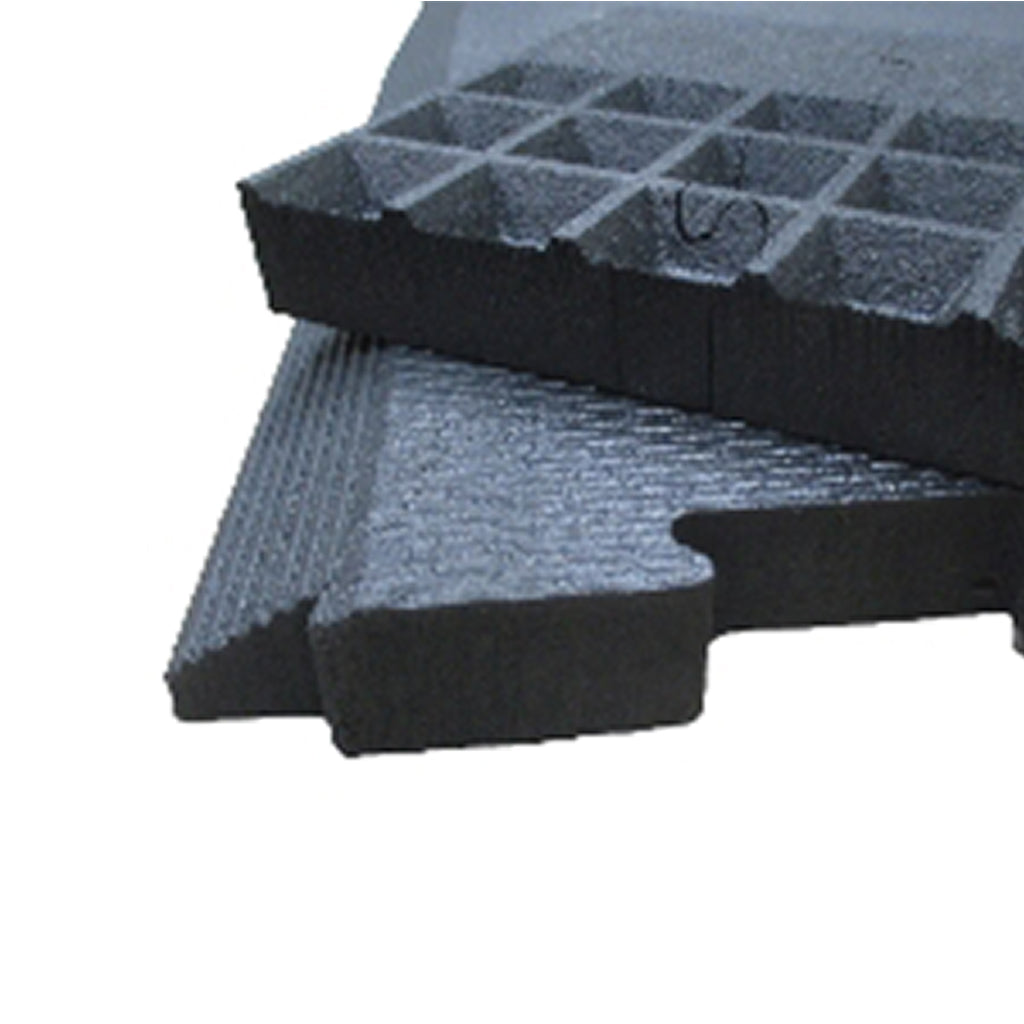 Humane 4' x 8' Shok-Lok Mat - Final Stock Humane Rubber flooring, turf, large non-padded interlocking mats and flooring shok-lok-edge-2